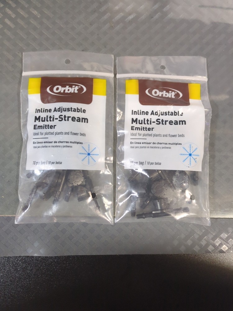 Orbit 67101 Multi-Stream Inline Dripper/Emitter Spray 3 ft. Radius 20 Pcs #62