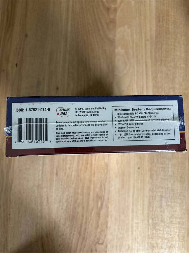 Java Power Pack VTG 1996 IBM CD-ROM Computer Software Big Box - Brand New Sealed