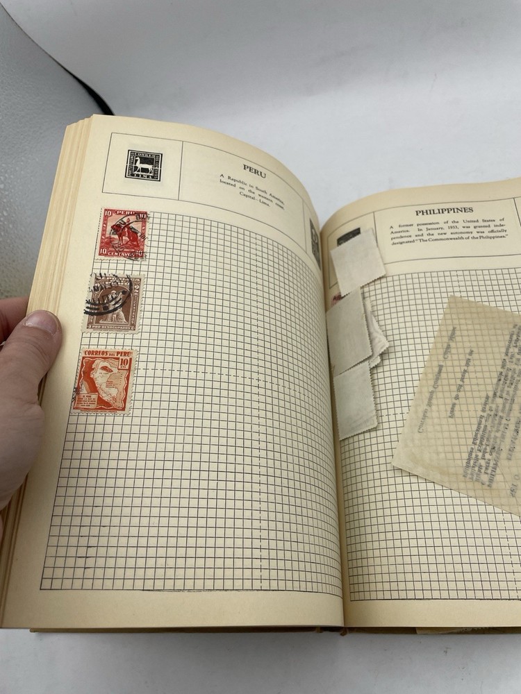 The Imperial Postage Stamp Album, W/Stamp Collection Early 1900s Stamps