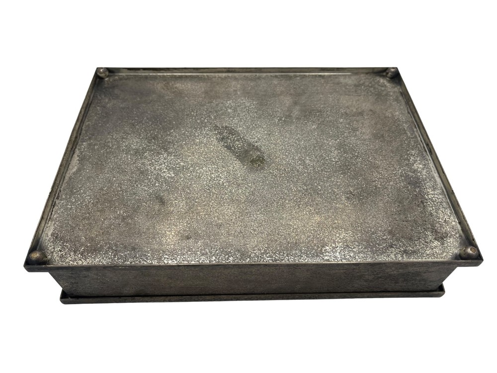 1900's Silvercrest Bronze & Sterling Silver Box