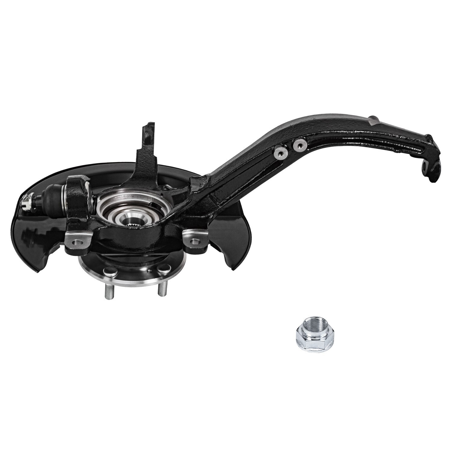 Front Steering Knuckles & Wheel Hub Bearings Set for 2003-2007 Honda Accord 2.4L