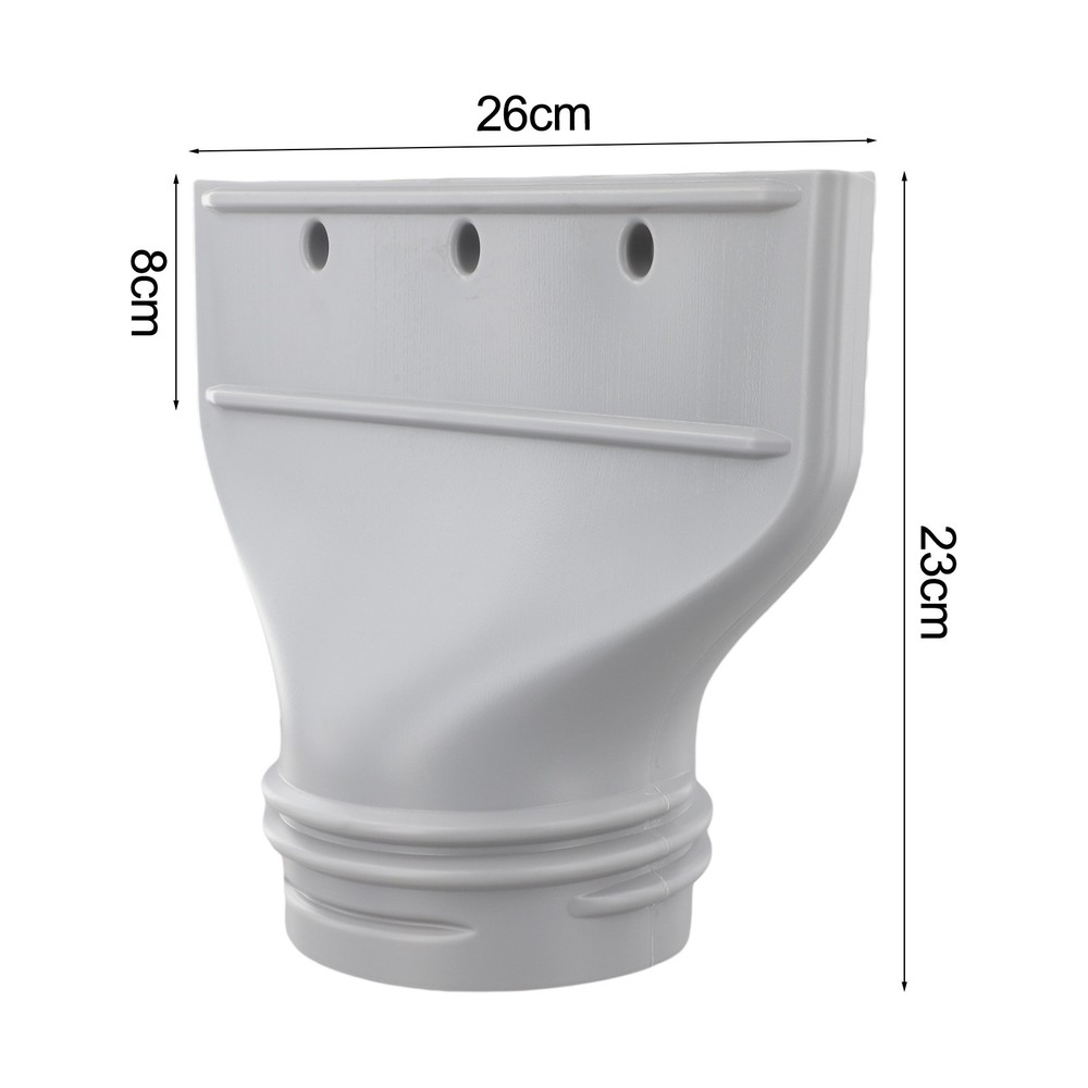 Exhaust Vent Flat Hose Adapter for Optimized Airflow and Compatibility