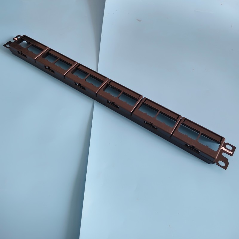 Mini Com Modular Patch Panel Cat 6, 5E w/ Faceplates For Panduit CPP24WBLY USA