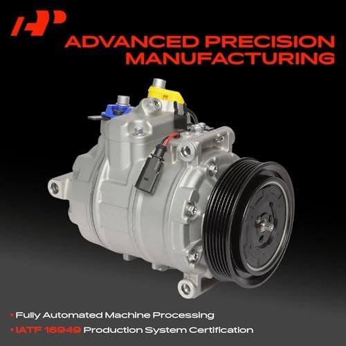 Air Conditioner AC Compressor with Clutch Compatible with Audi A4 2004-2005,