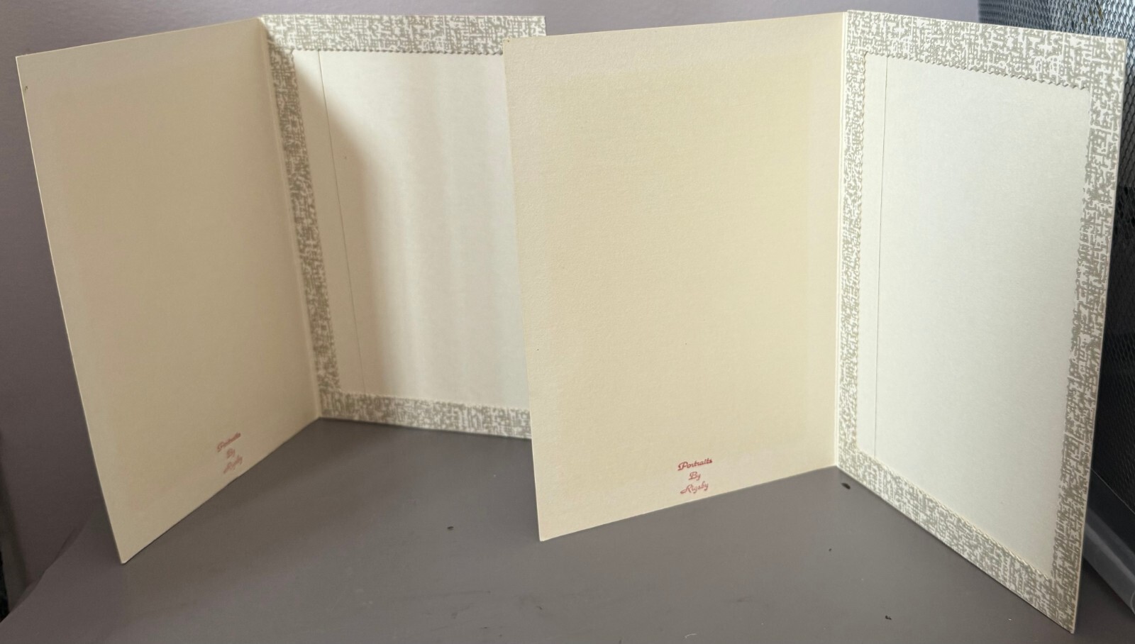 Lot of 4 Vintage Photograph Holders Delbridge Photos by Rigsby