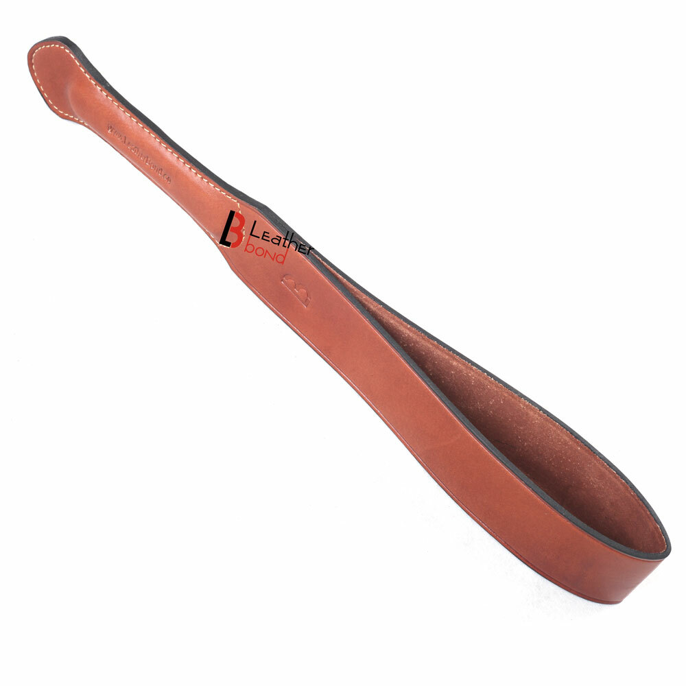 Real Cowhide Strict Leather Paddle Slapper Double Layer Heavy Duty & Handmade