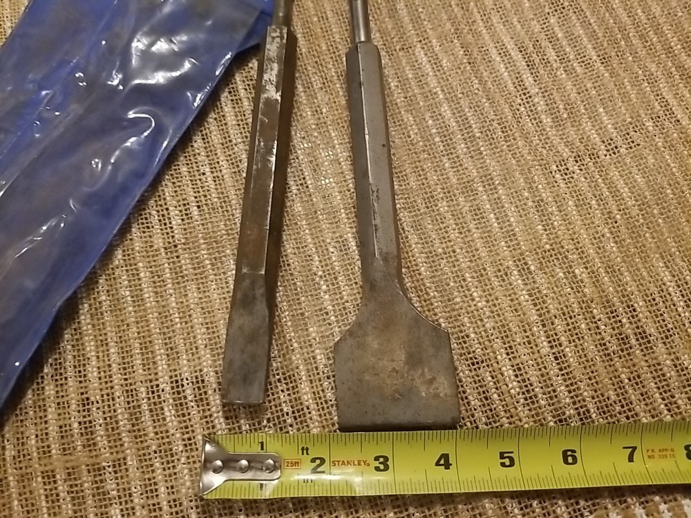 chisel set Heavy Duty Work!! Older Used Tools Great For Masonry Work