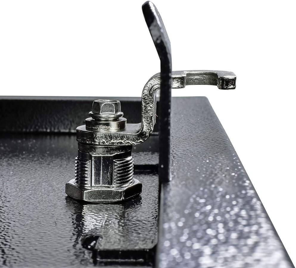 Locking Curbside Mailbox, Black Steel Construction