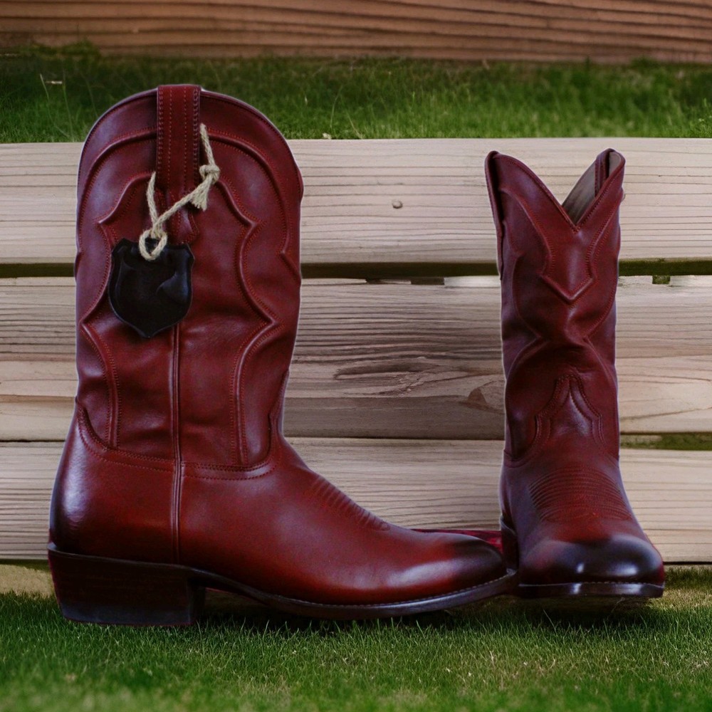 Cuero The Cavalier Handcrafted Leather Boots - Cherry