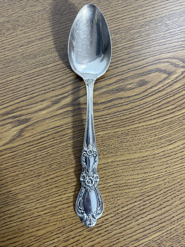 I.S. HERITAGE 1847 Roger Bros Silverplate Serving Spoon & Slotted Serving Spoon