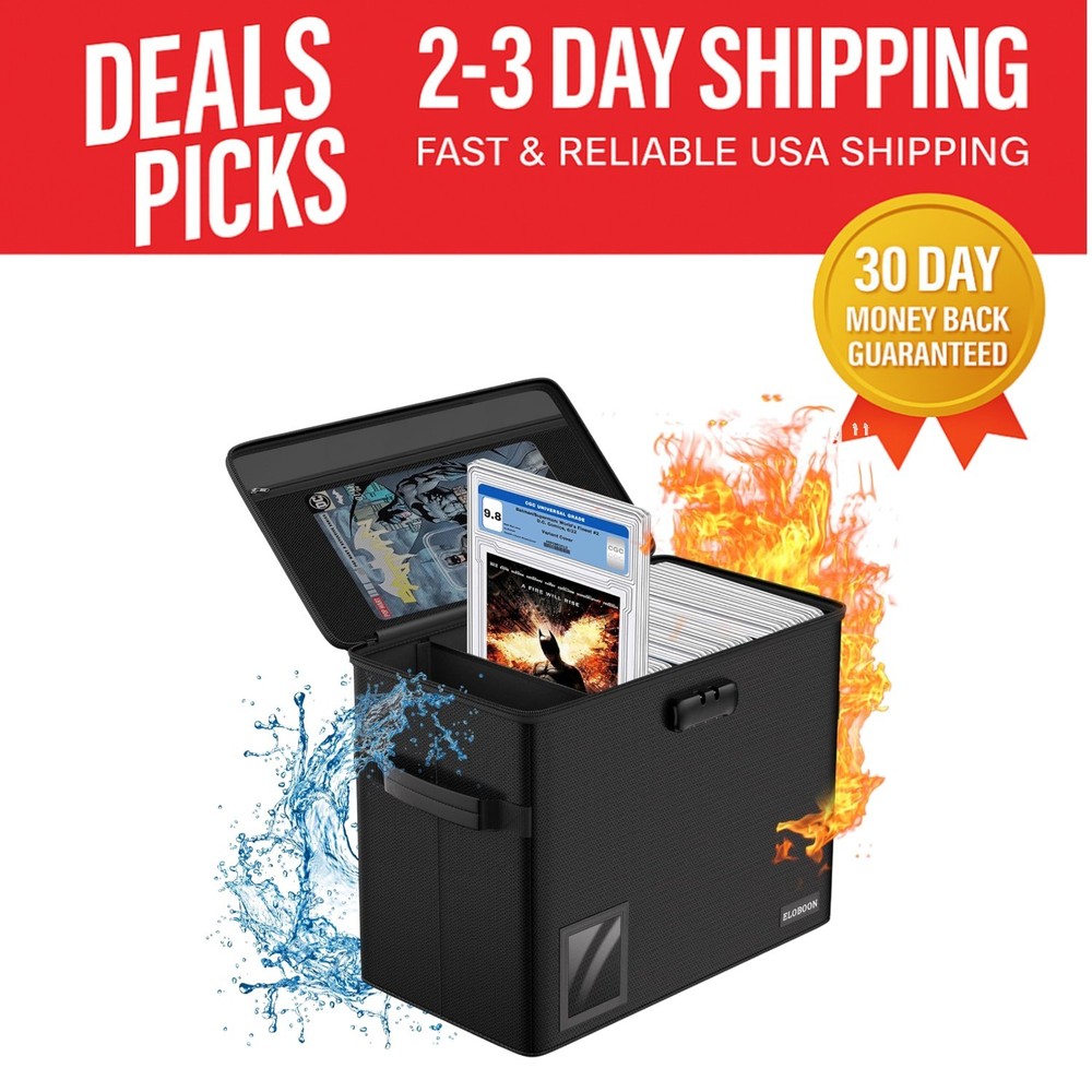 Safe & Stylish Comic Book Storage: Lockable, Stackable Box for 30 Graded Comics