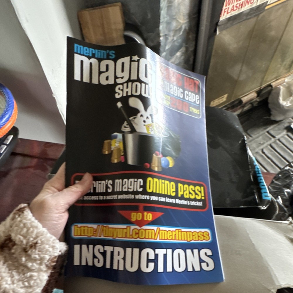 Merlin's Magic Show Magic Hat & Cape Set 200 Tricks Kit with Props & Instructio…