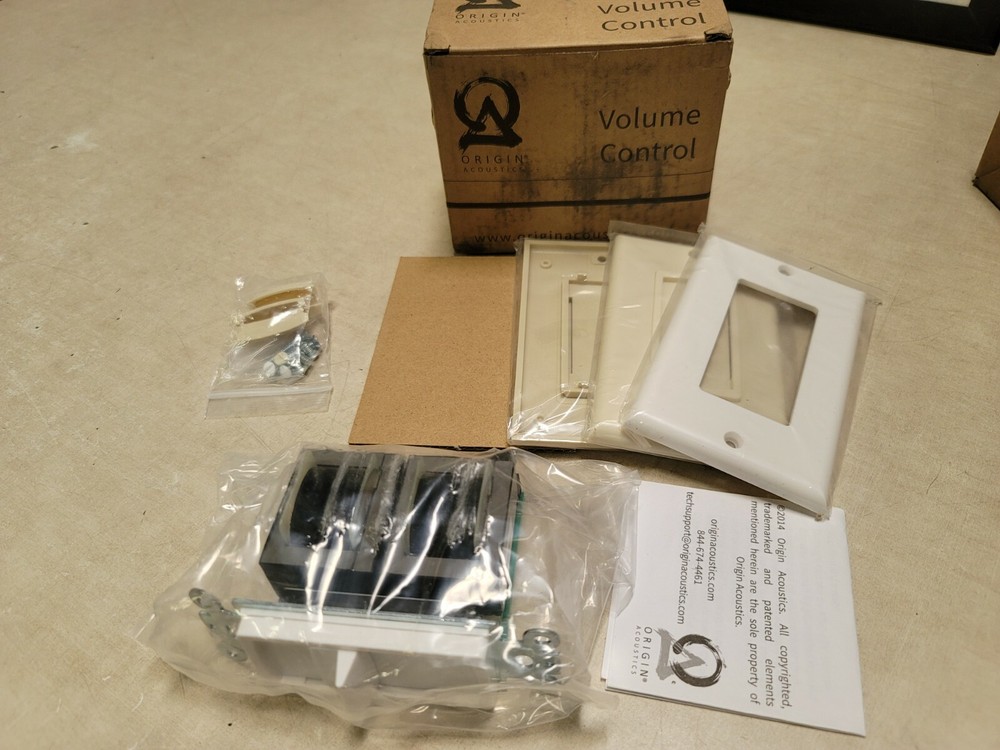 Origin Acoustics VS100 Slider Volume Control w/White, Almond  & Bone Face Plates