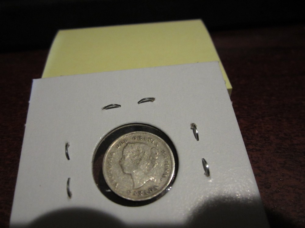 1885 - Canada 5 cent - Silver Canadian nickel