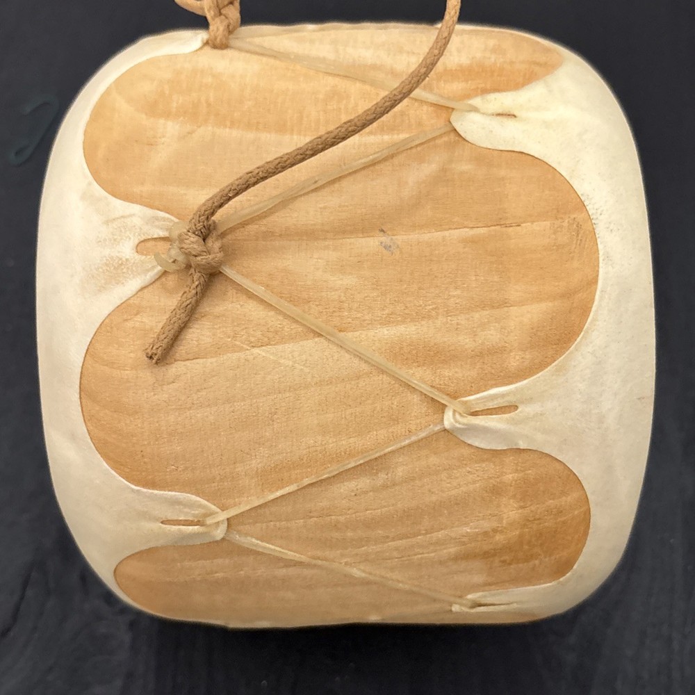RAWHIDE & WOOD DRUM WITH BEATER