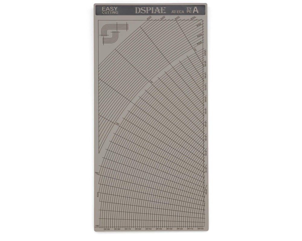 Dspiae Double-Sided Masking Tape Cutting Mat (Arc Patterns) (4.33x9.17")