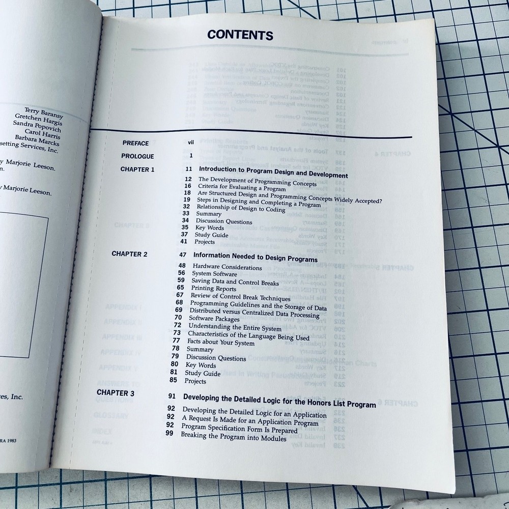 Programming Logic Marjorie Leeson IBM 1983 Vintage Computer Computing Design