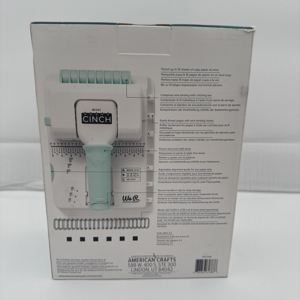 We R Memory Keepers Mini Cinch Book Binding Tool 661388
