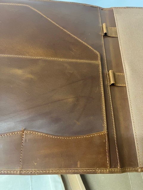 Jack&Chris Leather Portfolio in Brown- NEW