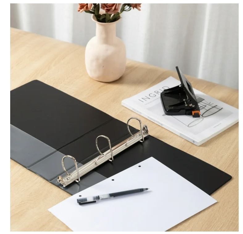Pen+Gear 3-Ring Durable View Binder, 2" D-Rings, Black,1 Count