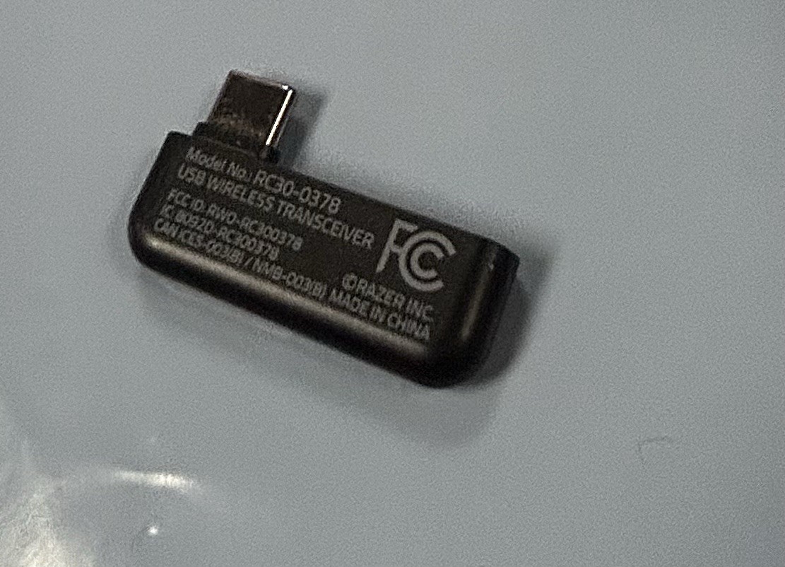 Razer Barracuda X Wireless USB C Dongle Adapter Receiver / Cord RC30-0378 2.4Ghz