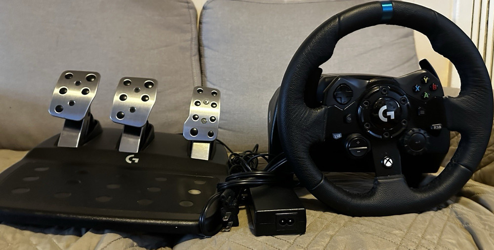 Logitech G920 Racing Wheel, Pedal Set & Power Adapter Bundle