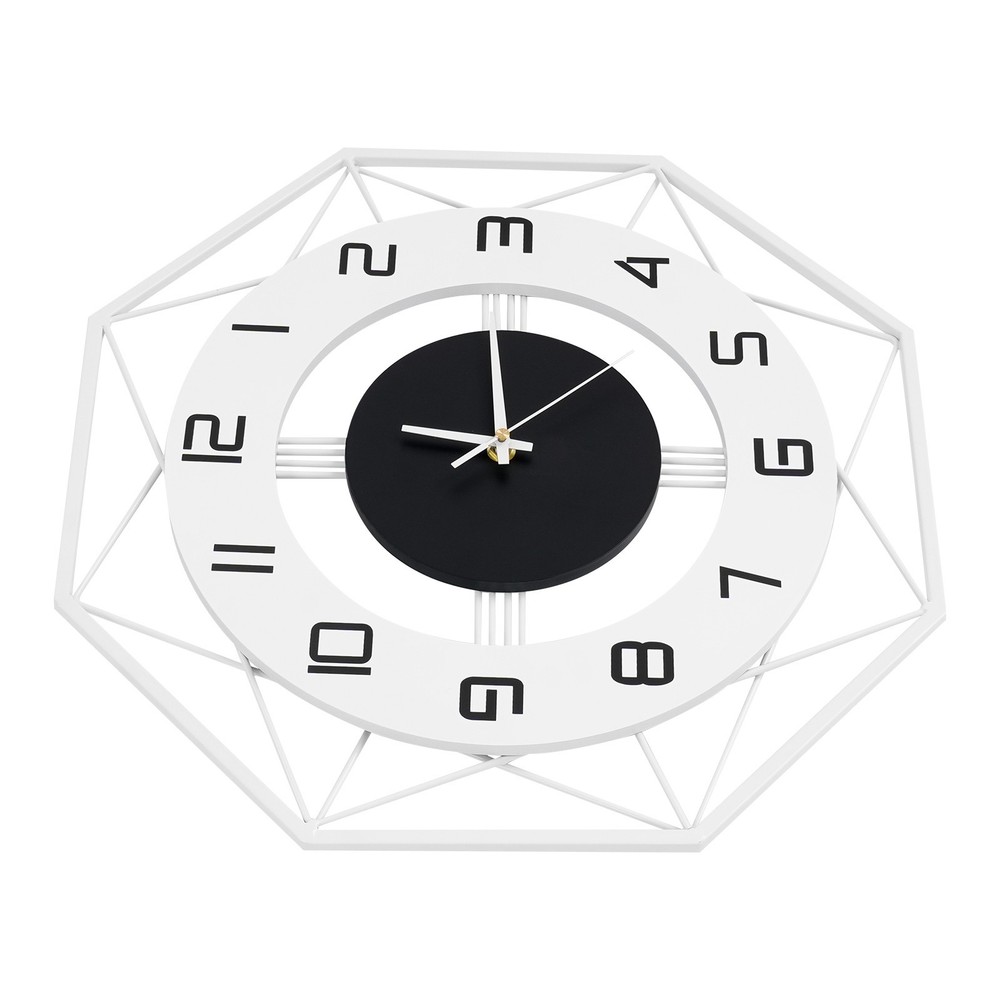 Modern Wall Clock - Silent Battery Powered Analog , Easy Mount