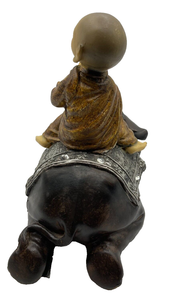 Balinese Monk and Elephant 19 cms