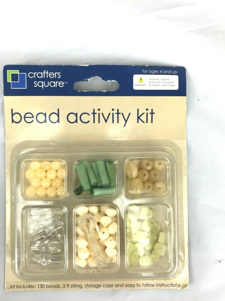 Bead Activity Craft Kit NIP 130 beads string case