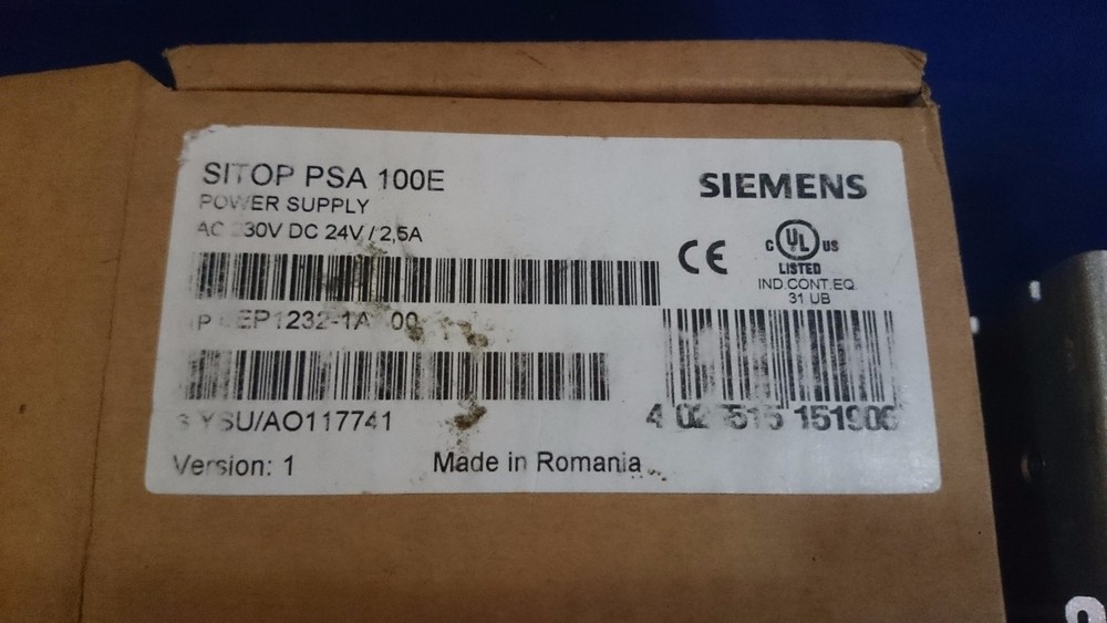 SIEMENS SITOP 6EP1232-1AA00 PSA100E STABILIZED POWER SUPPLY