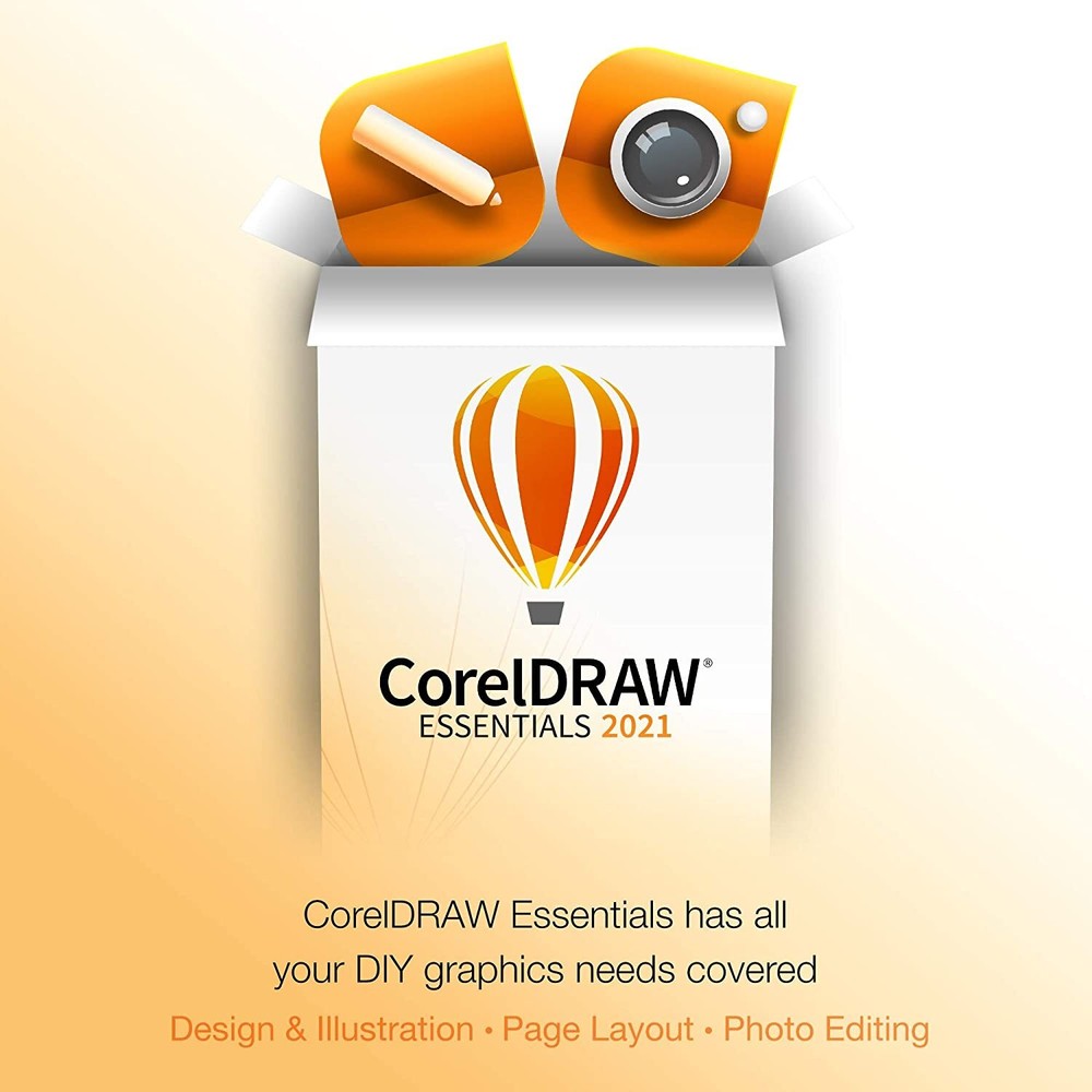 CorelDRAW Essentials 2021 Graphic Design Vector Illustration Page Layout Softwar