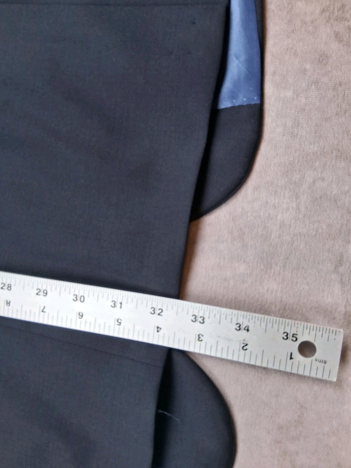 Hart Schaffner Marx Blazer Men 48L Navy Blue Chicago Fit Wool Blend Sport Coat