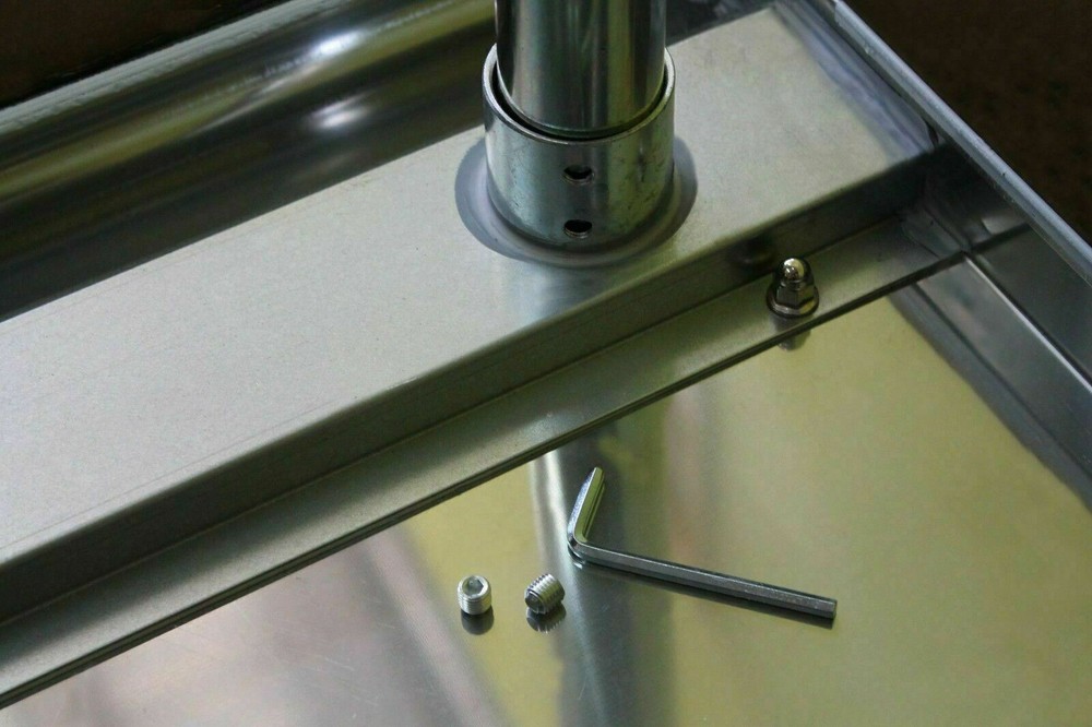30" X 30" Stainless Steel Work Table With Galvanized Undershelf