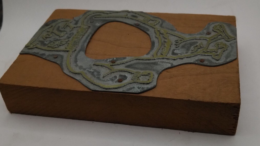 Printing Letterpress Printers Block Large Cartoon Eagle