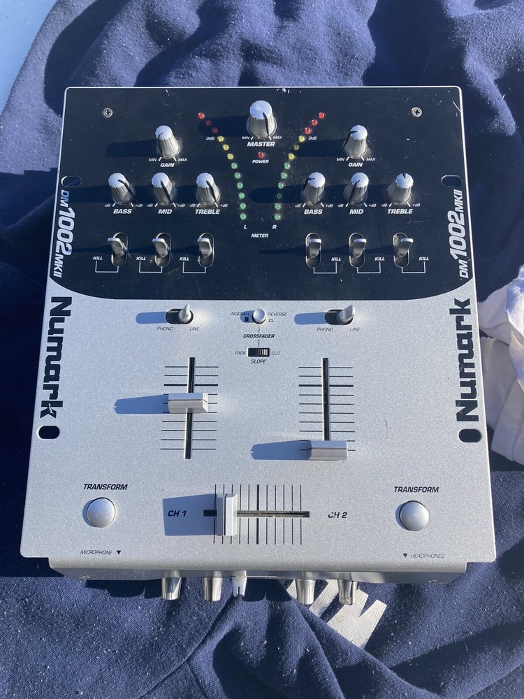 Numark DM1002mkII 2-Channel DJ Mixer (no Cords) Untested