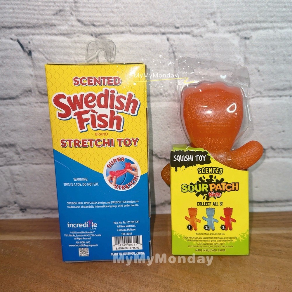 Swedish Fish Scented Squishy and Sour Patch Kids Scented Squishy Bundle