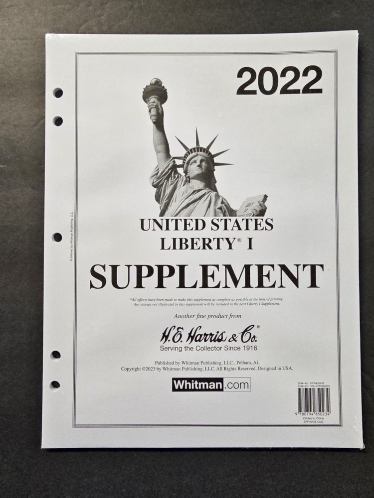 2022 Whitman Harris Liberty 1 Stamp Supplement U.S.