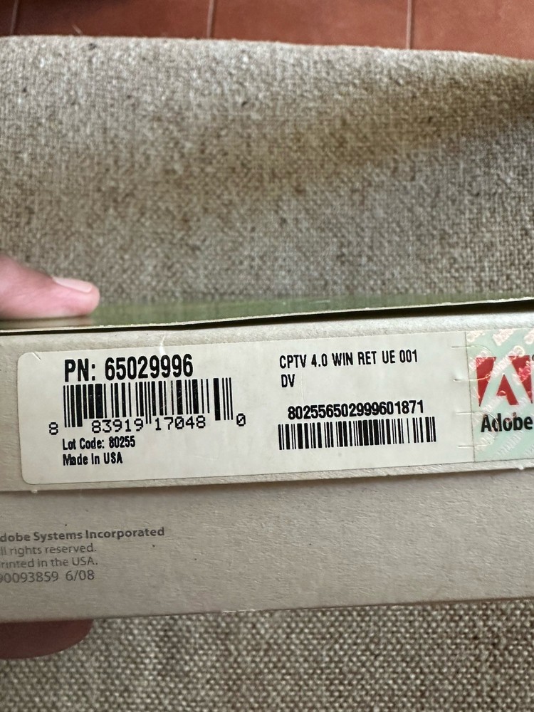 Ad0be Captivate 4.0 Software Windows Full Retail W/ Serial Number