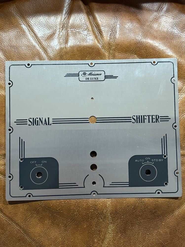 Vintage Meissner Signal Shifter De Luxe - Front Plate replica