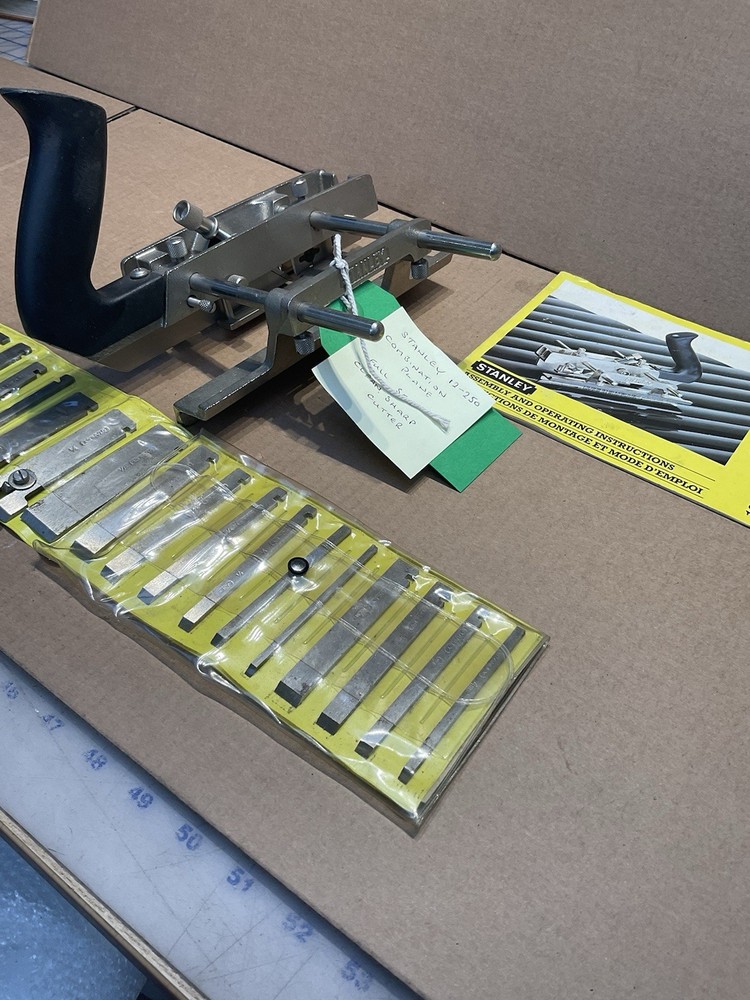 Modern STANLEY No 13-050 Combination Plane Complete With Full Set Sharp Cutters