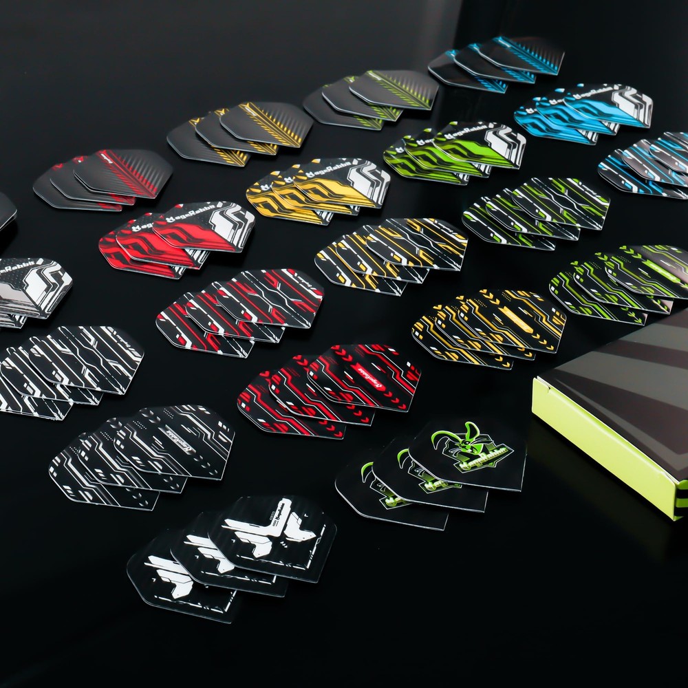 MageRabbit Standard Dart Flights 66Pcs, Set for Soft Multicolor