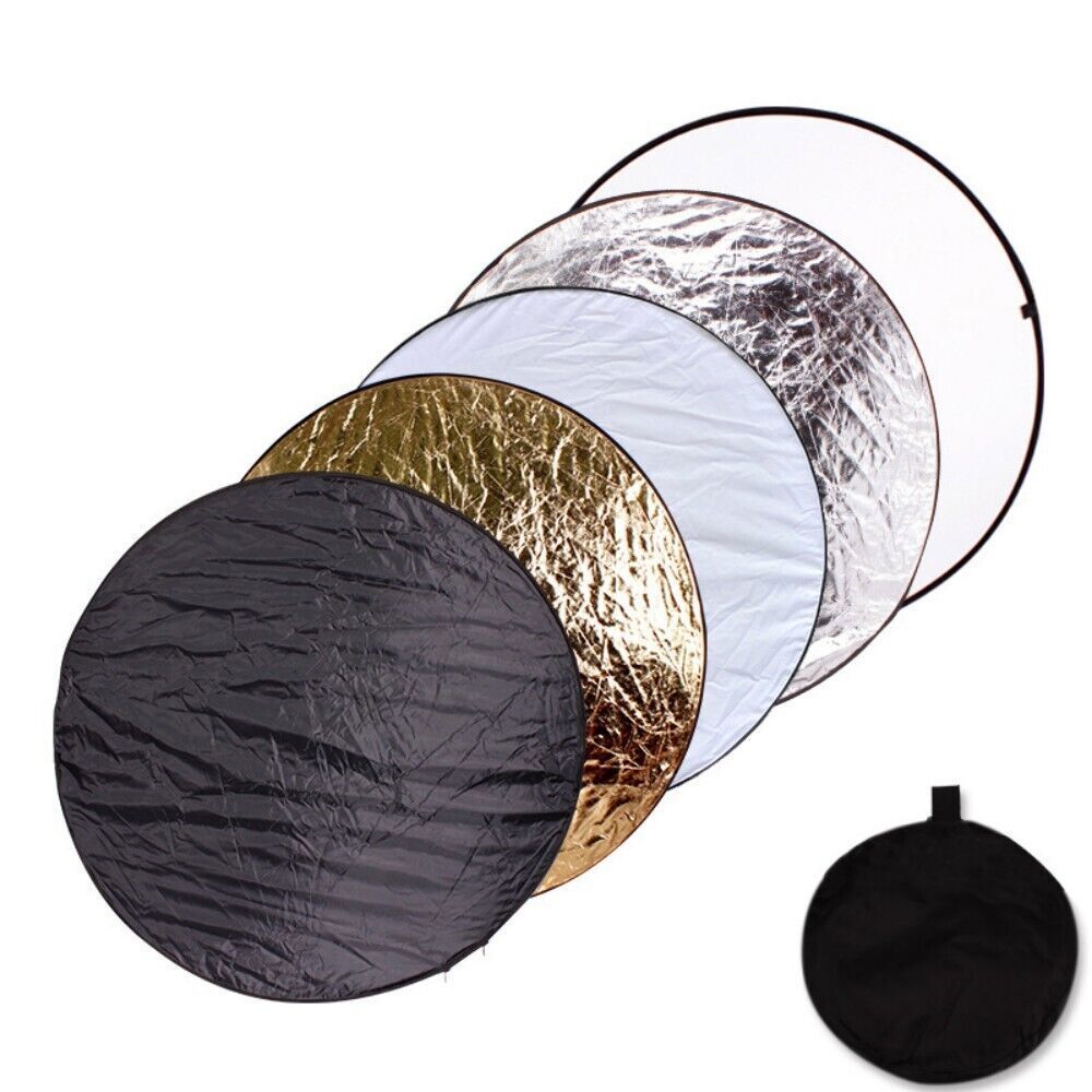 43" Light Reflector Light Diffuser 5in1 Collapsible Photography Lighting /110cm