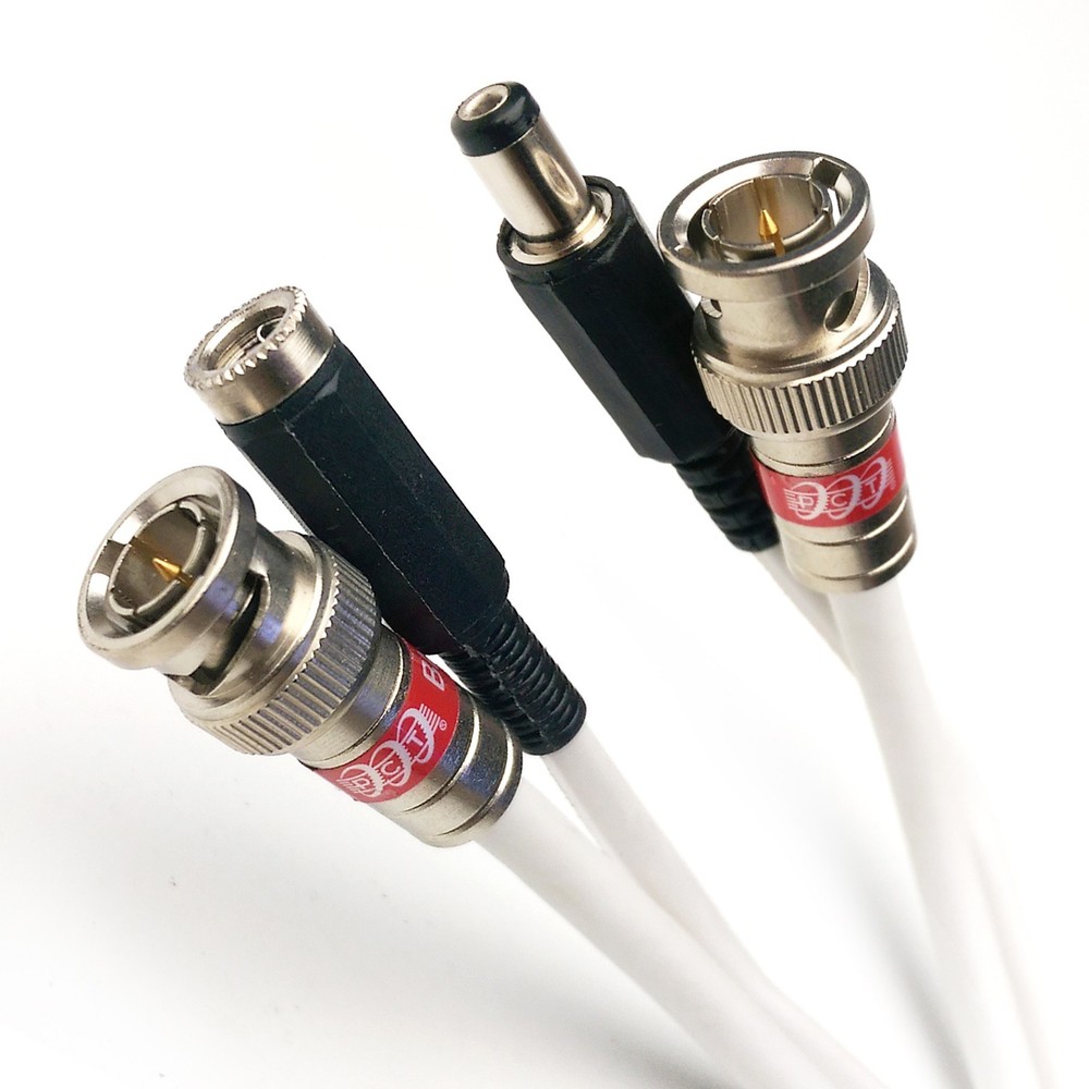 1ft - 100ft Solid Copper CCTV Security Camera Coaxial Cable RG-59 BNC Connectors