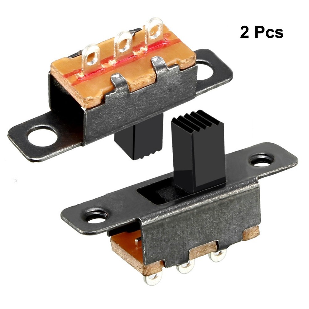 2pcs 6mm Vertical SPDT Switch 2 Position 3 Terminals PCB Hitch
