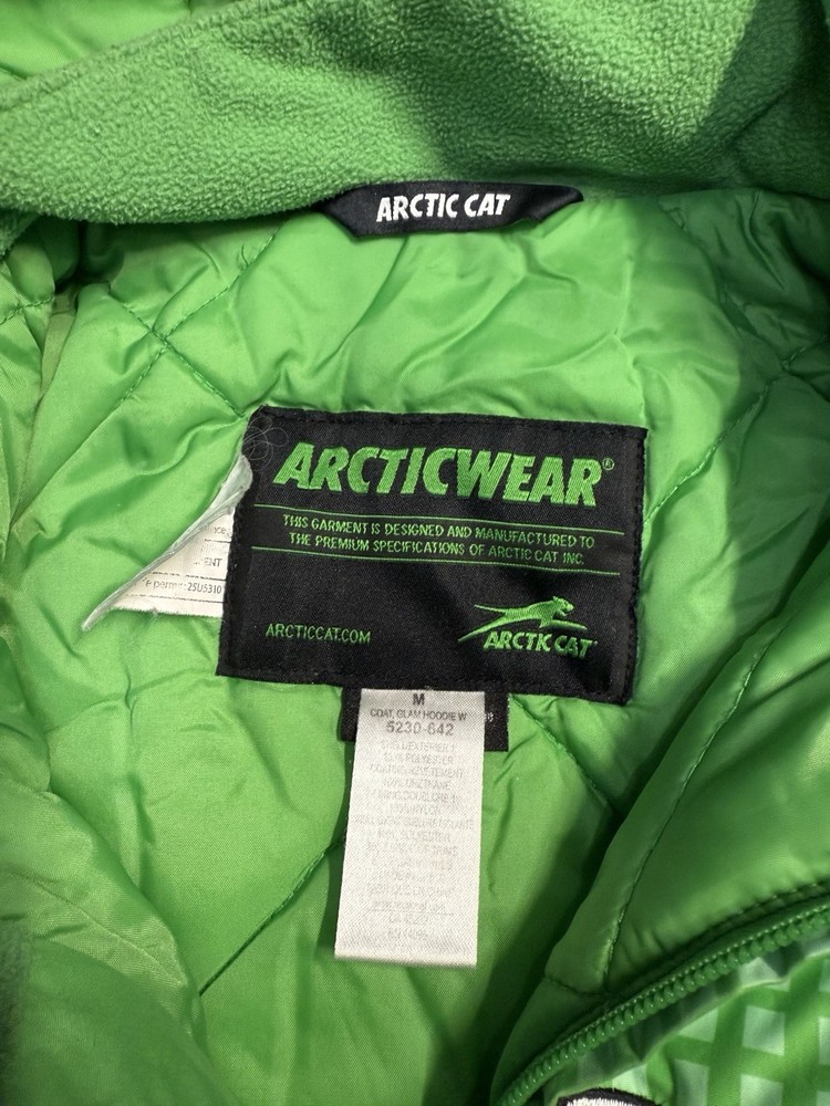 Arctic Cat Arcticwear Medium Green Snowmobile Jacket