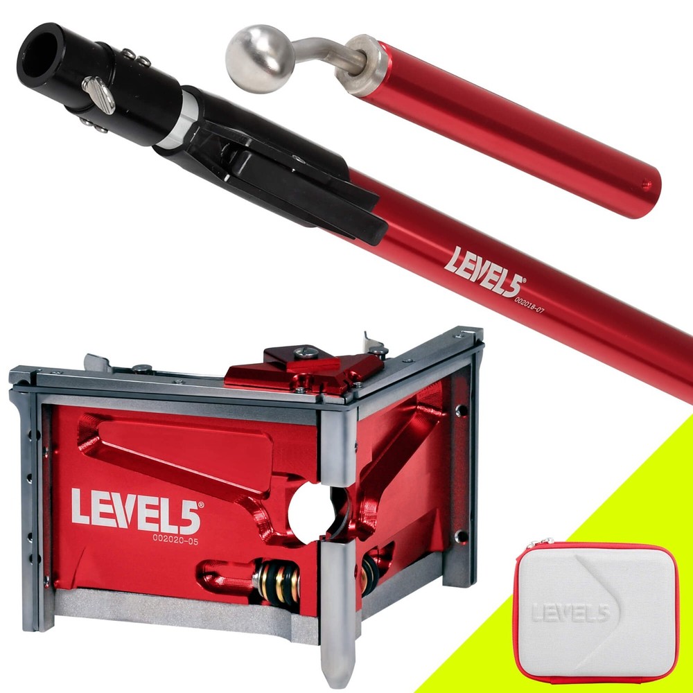 LEVEL5 Drywall Tools - 3.5" Corner Finisher + Extendable Handle | 4-538