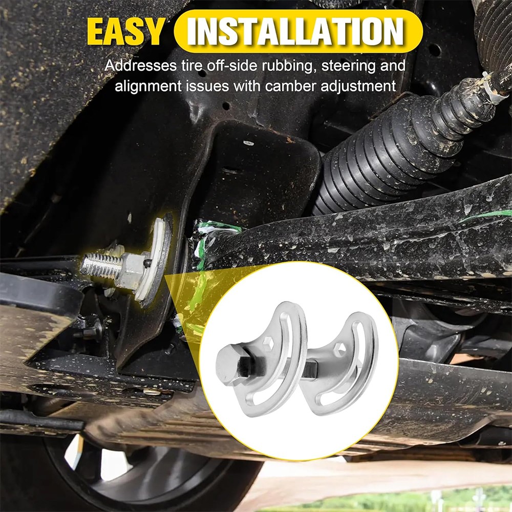 Front Upper Control Arm Alignment Camber Bolt Kit For 1999-2017 GMC Sierra 1500