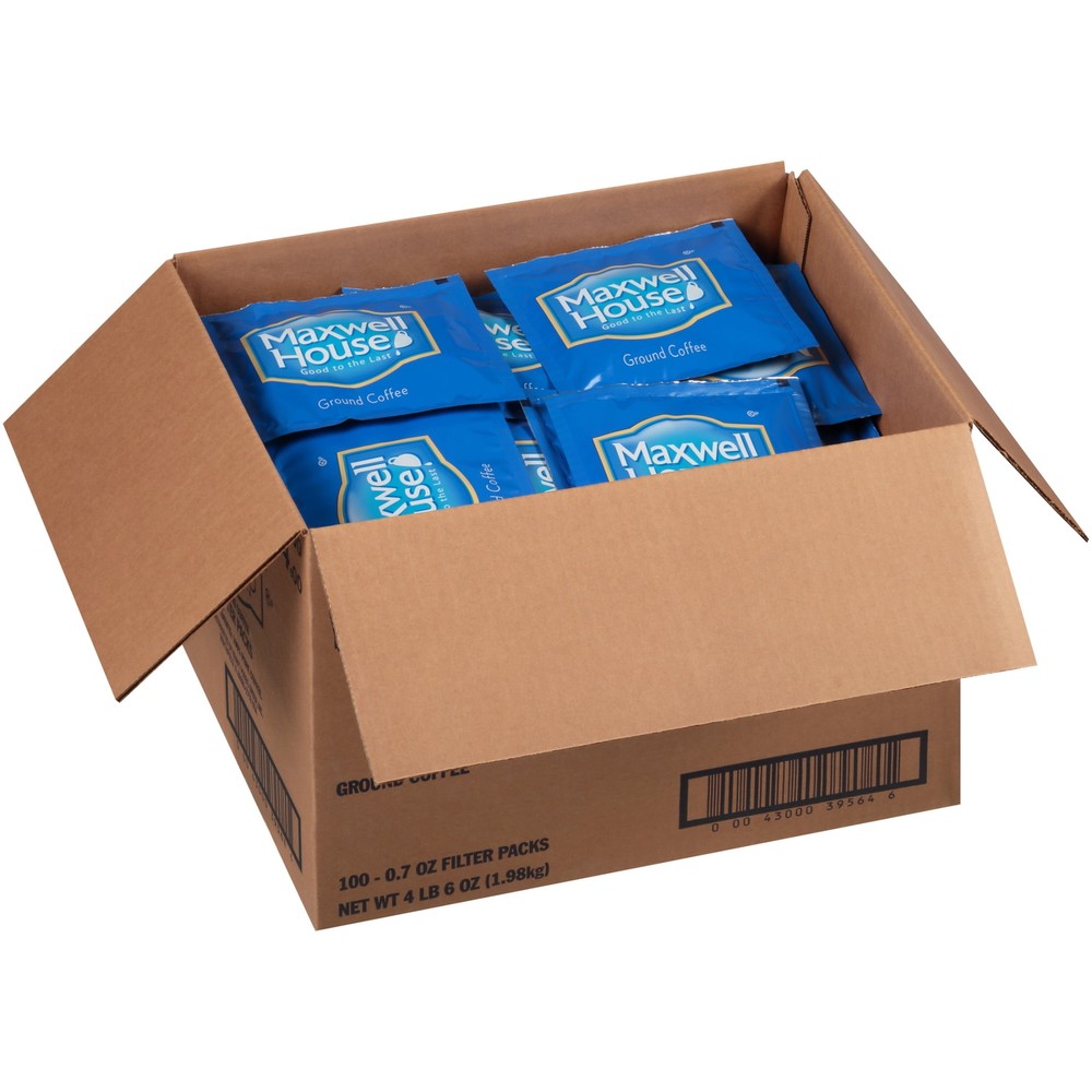 Ground Coffee Filter Packs 0.7 Oz Packets 100 Per Case