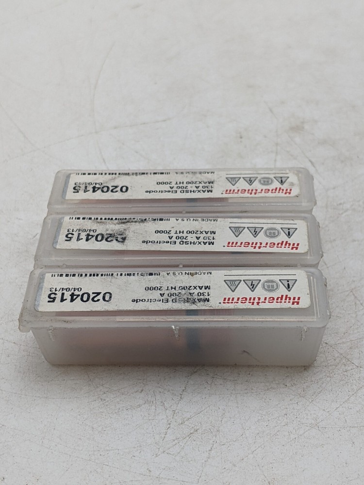 3 Piece Set 020415 MAX/HSD Electrode 130A - 200A Max 200 HT 2000