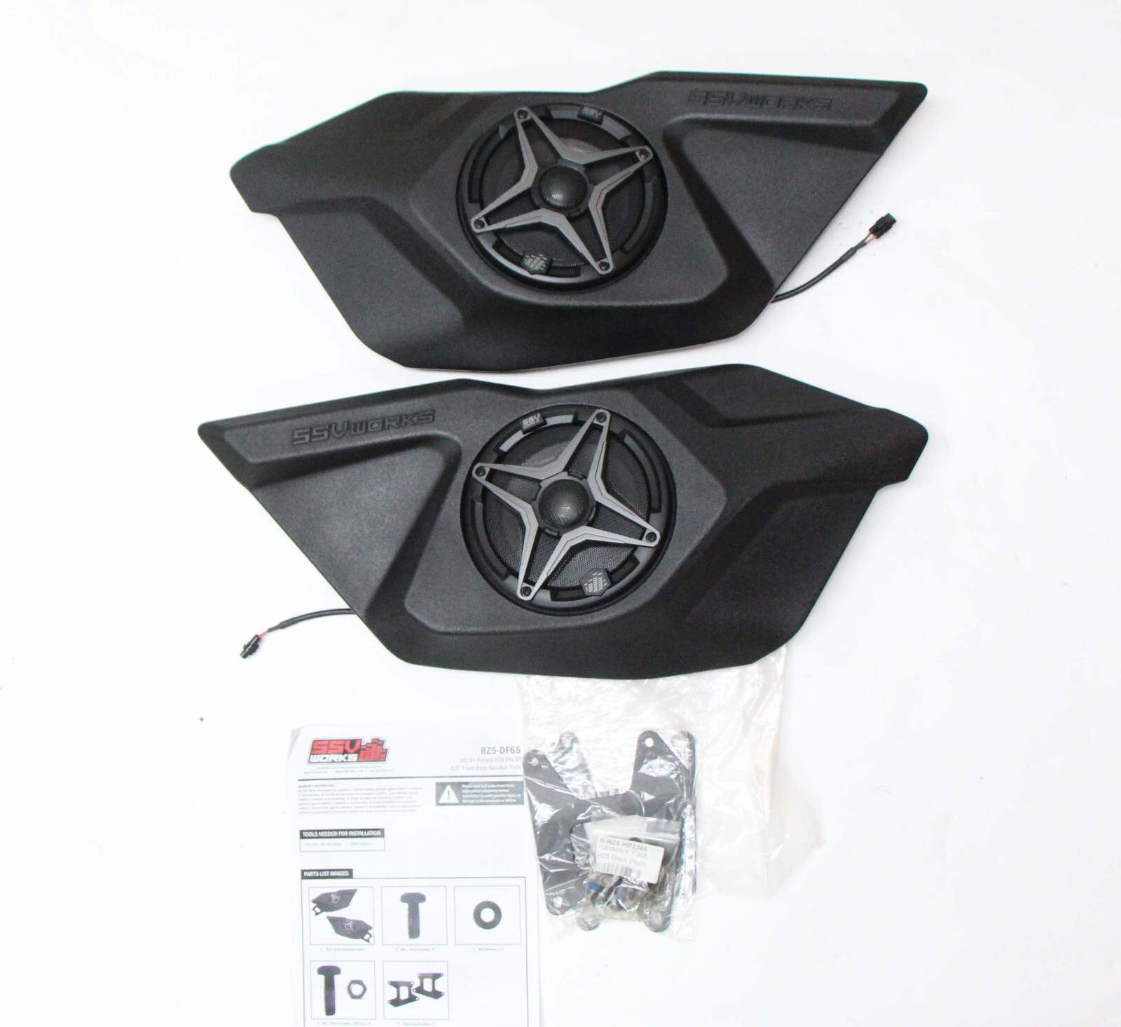 SSV Works Front Door Speaker pods W/ 6.5" SSV Speakers 20-24 Polaris RZR PRO XP